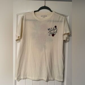 Lucky Brand Off-White Graphic Tee
